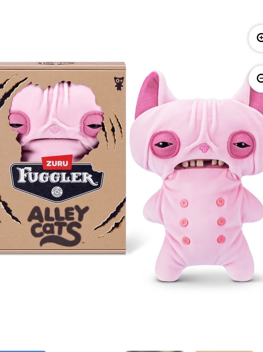 ZURU Fuggler Alley Cats Pink Plush Toy